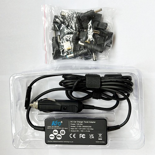 Universal Laptop Car Charger 100W 12-24V with 16 Adapters (0)