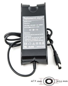 Extra Digital Notebook power supply DELL 220V, 90W: 19.5V, 4.62A plug 7.4 x 5.0mm