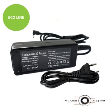 Laptop Power Adapter ACER 45W, 19V, 2.37A