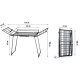 Massido Lina Foldable Clothes Drying Rack 22 m, black