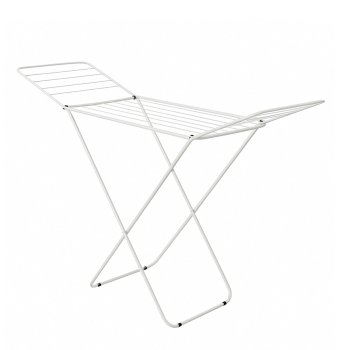 Folding Clothes Drying Rack 18m, white