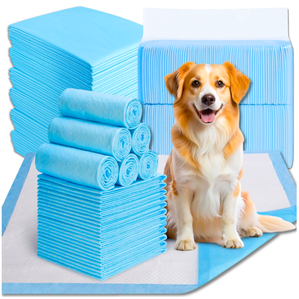Puppy Training Pads 60x60 cm, 100 Count | Super Absorbent & Leak-Proof Dog Pee Pads