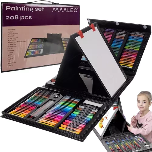 Painting kit in a suitcase - 208 pieces