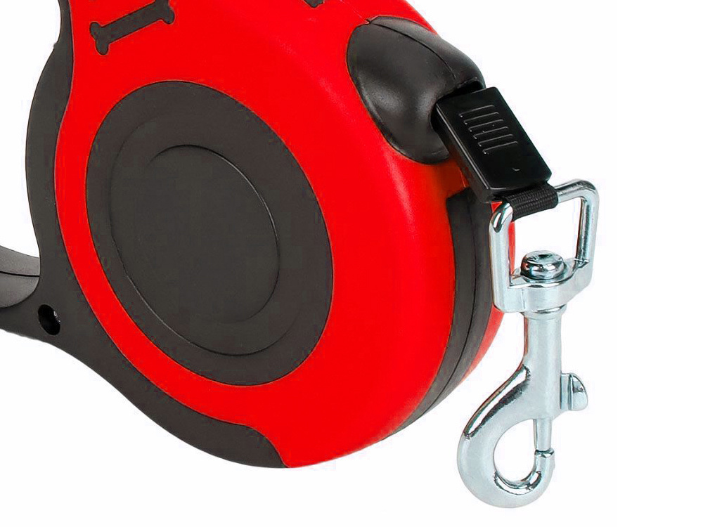 Retractable dog leash with lock, strong and lightweight, 5 m, up to 15 kg (2)