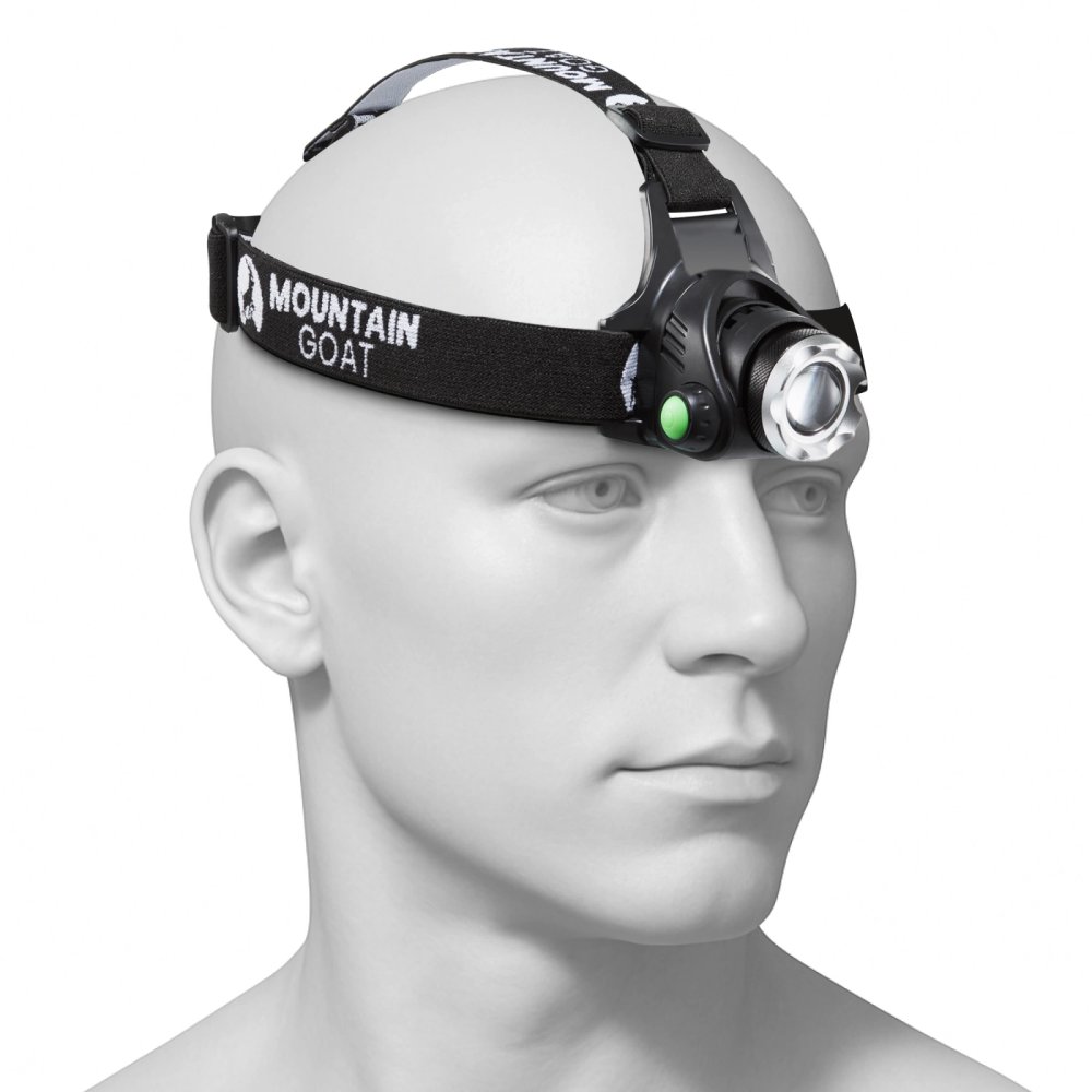Mountain Goat Rechargeable LED Headlamp, 350 Lumens (2)