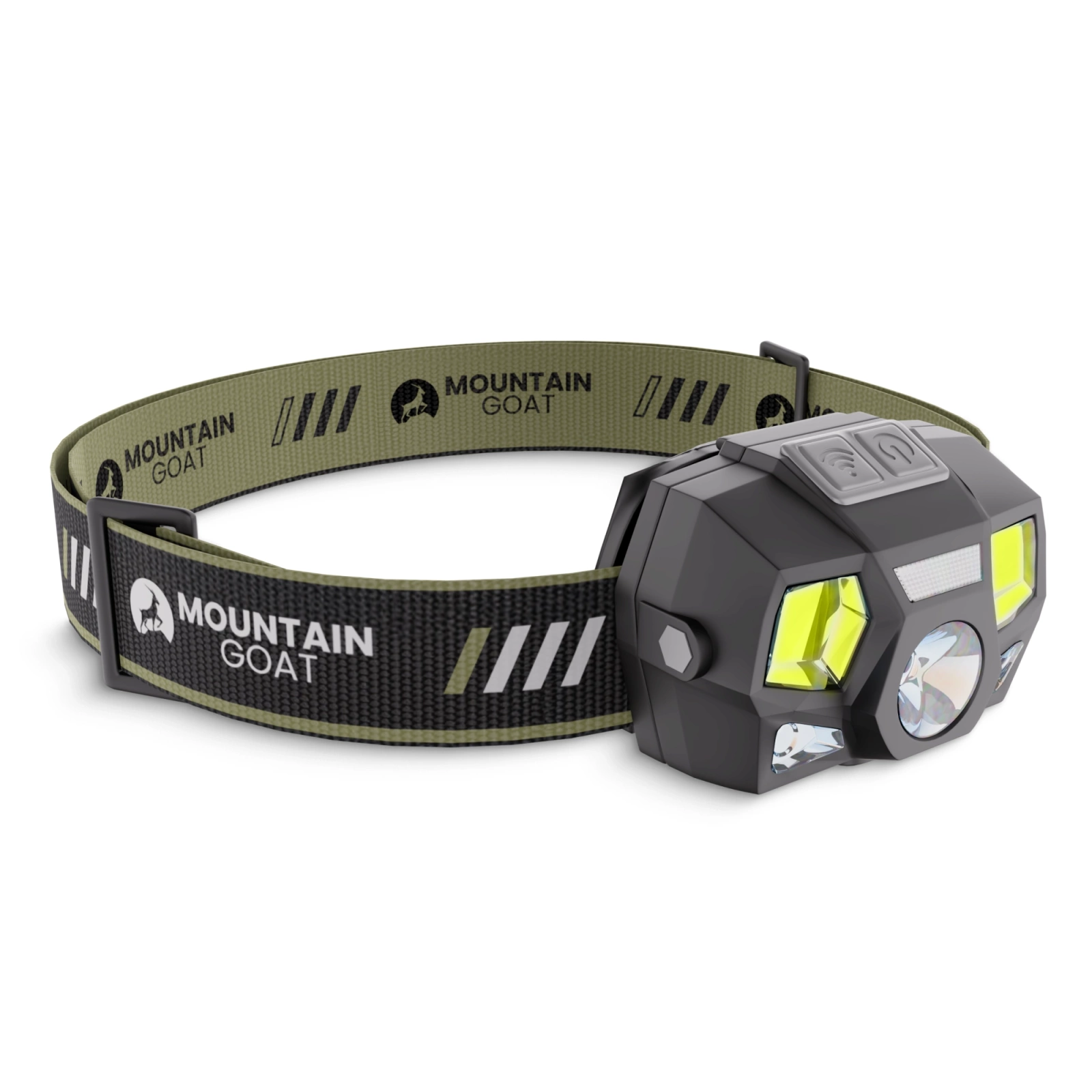 Mountain Goat Rechargeable LED Headlamp with Motion Sensor, 350 lm