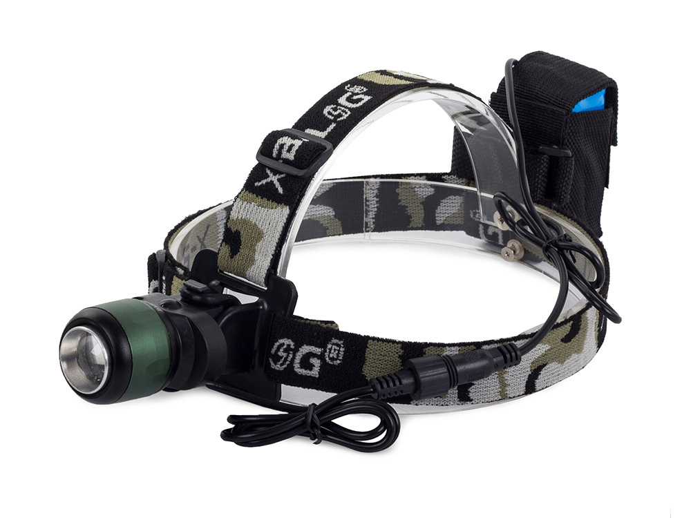 Bailong headlamp CREE XML-T6 with zoom, bike mount, rear light, model B03A (0)