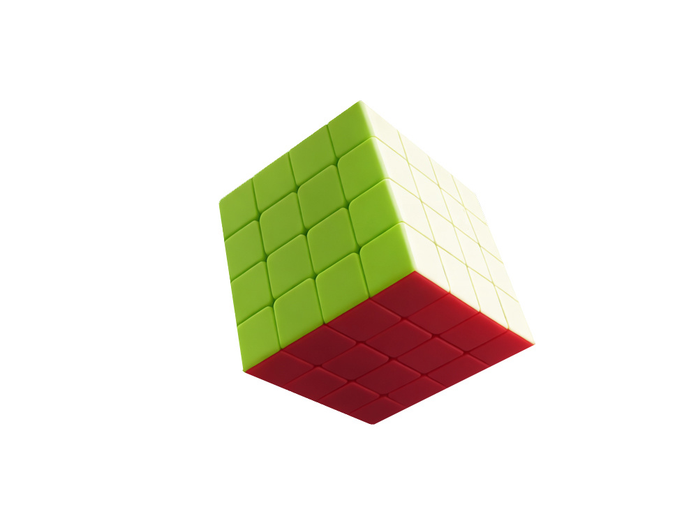Original 4x4 Rubik's Cube Speed Cube Logic Puzzle, Multicolor (2)