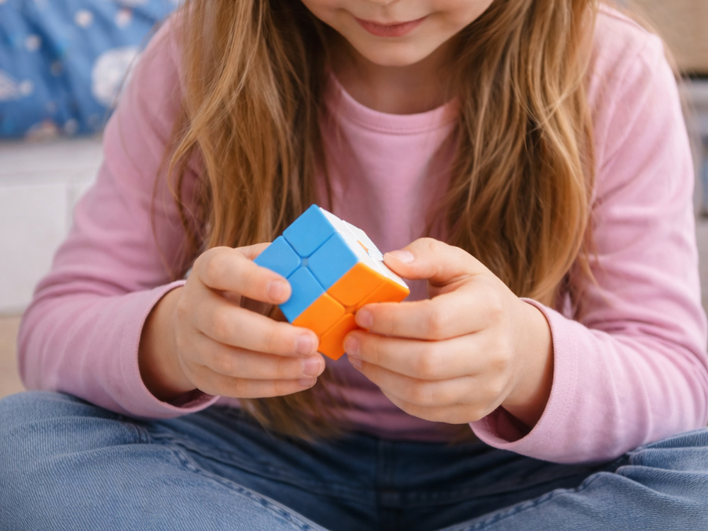 Rubik's Cube Keychain 2x2 Educational Logic Toy, multicolor (3)