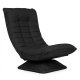 Adjustable Swivel Lounge Chair ModernHome Recliner, Black