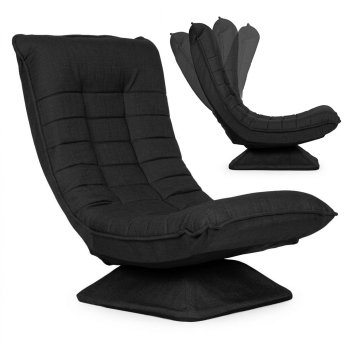 Adjustable Swivel Lounge Chair ModernHome Recliner, Black