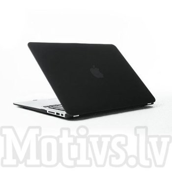 Apple MacBook Air 11" 11.6" A1370 A1465 Full Body (Front&Back) Snap-On Hard Shell Case Cover, black transparent