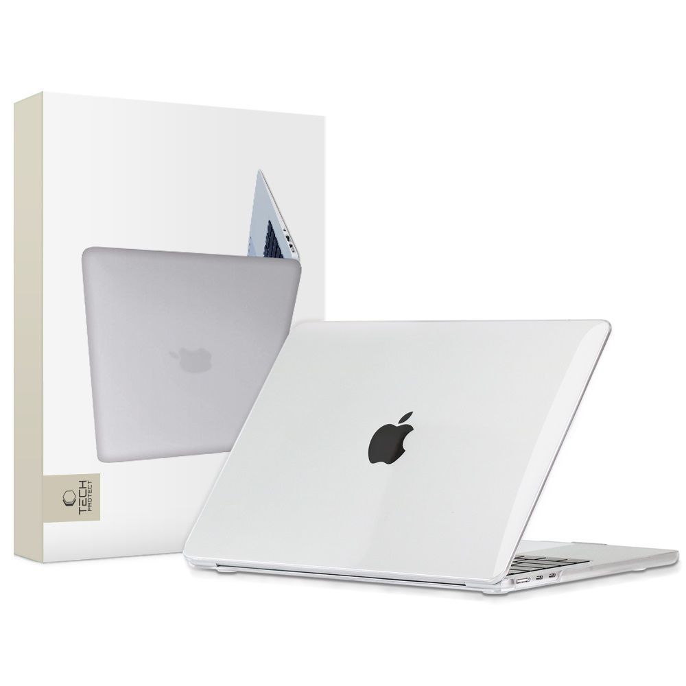 Tech-Protect SmartShell case for MacBook Air 13" M2 / M3 / 2022-2024 - transparent