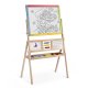 Ricokids Double-Sided Kids Art Easel with Clock and Abacus, Multicolor