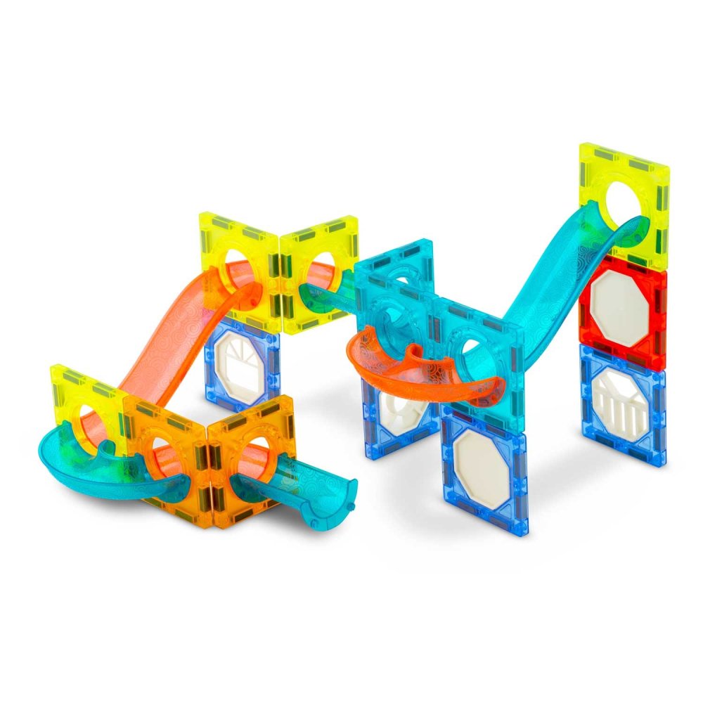 Ricokids RK-763 Light-Up Magnetic Marble Run Building Blocks, 70+ Pcs (0)