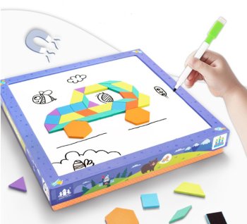 Magnetic Building Blocks Puzzle with Shapes Zkb-987