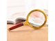 Classic Handheld Magnifying Glass 80mm for Reading and Hobbies, Gold