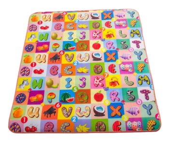 Children's Educational Double-sided Room Play Mat, 200 x 180 cm