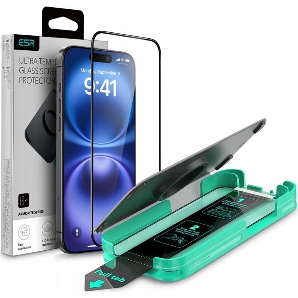 TEMPERED GLASS ESR ARMORITE IPHONE 16 PRO BLACK