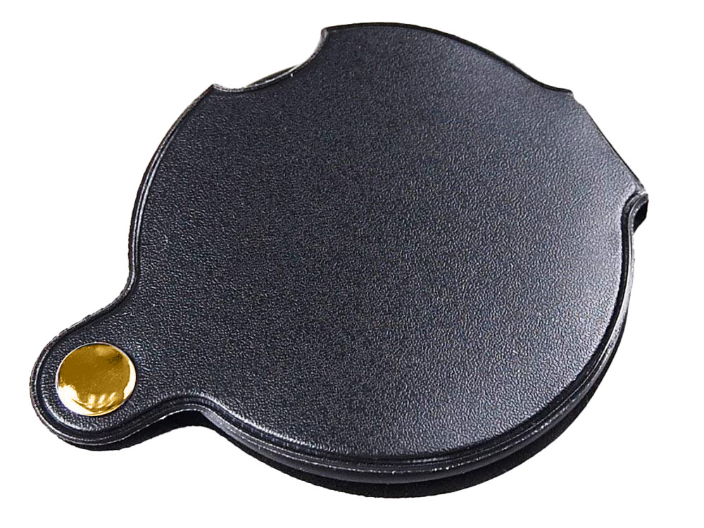 Folding Pocket Magnifier with 3x Magnification and Case, Black (3)