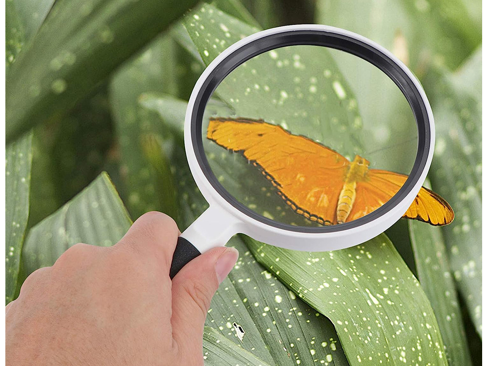 Classic Handheld Magnifying Glass for Reading 95mm 3x (2)