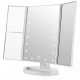 Superstar Magnifying Makeup Mirror with LED Light and 2x 3x Magnification, White