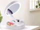 Magnifying Table Makeup Mirror with LED Light Foldable