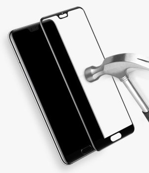 5D Aizsargstikls Huawei P20 Pro CLT-L29C, Black 9H | Tempered Glass Screen Protector