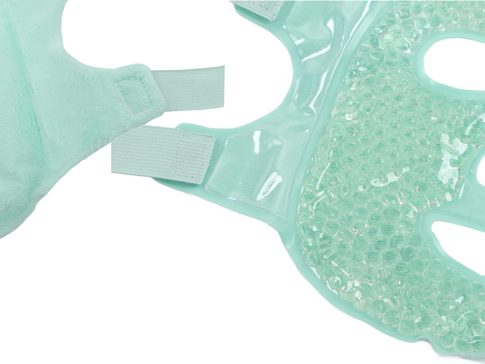 Cooling Gel Face Mask Relaxing Face Compress, Green (1)