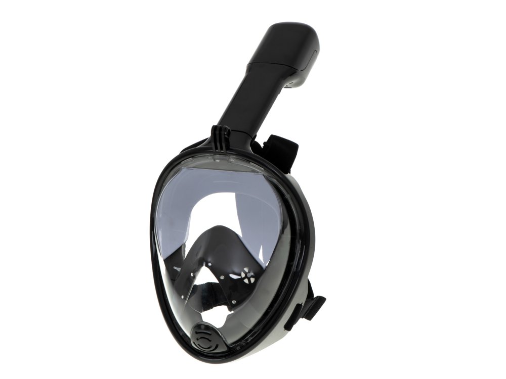 Swimming Diving Snorkeling Mask, L/XL, Black (2)