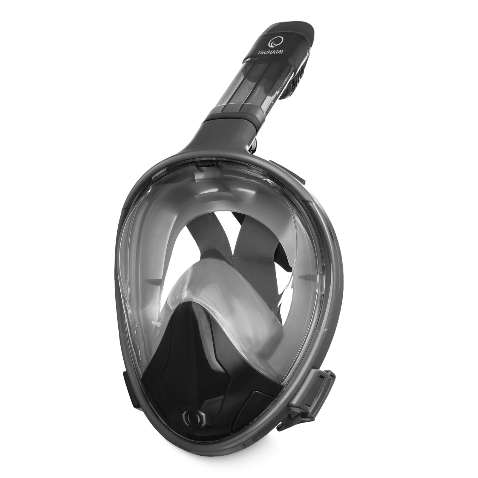 TSUNAMI Full Face Snorkel Mask with 180° Panoramic View, L/XL