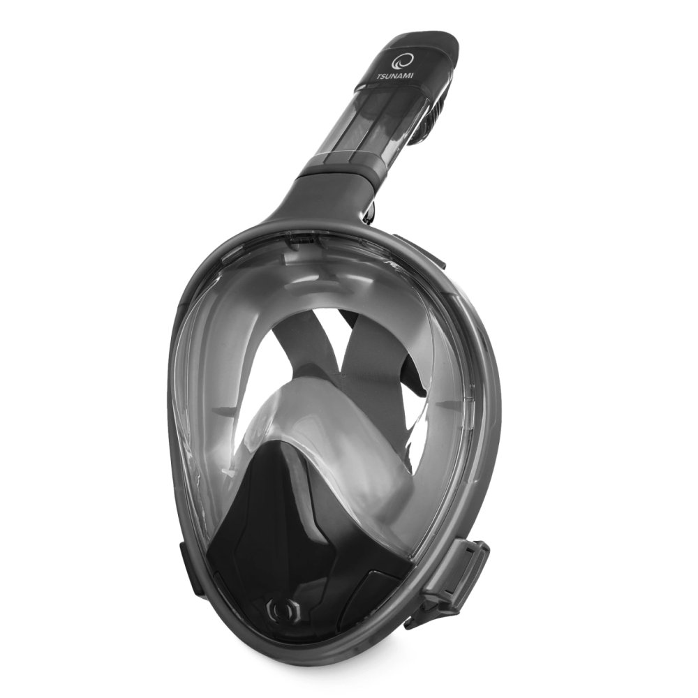 TSUNAMI Full Face Snorkel Mask with 180° Panoramic View, S/M (3)