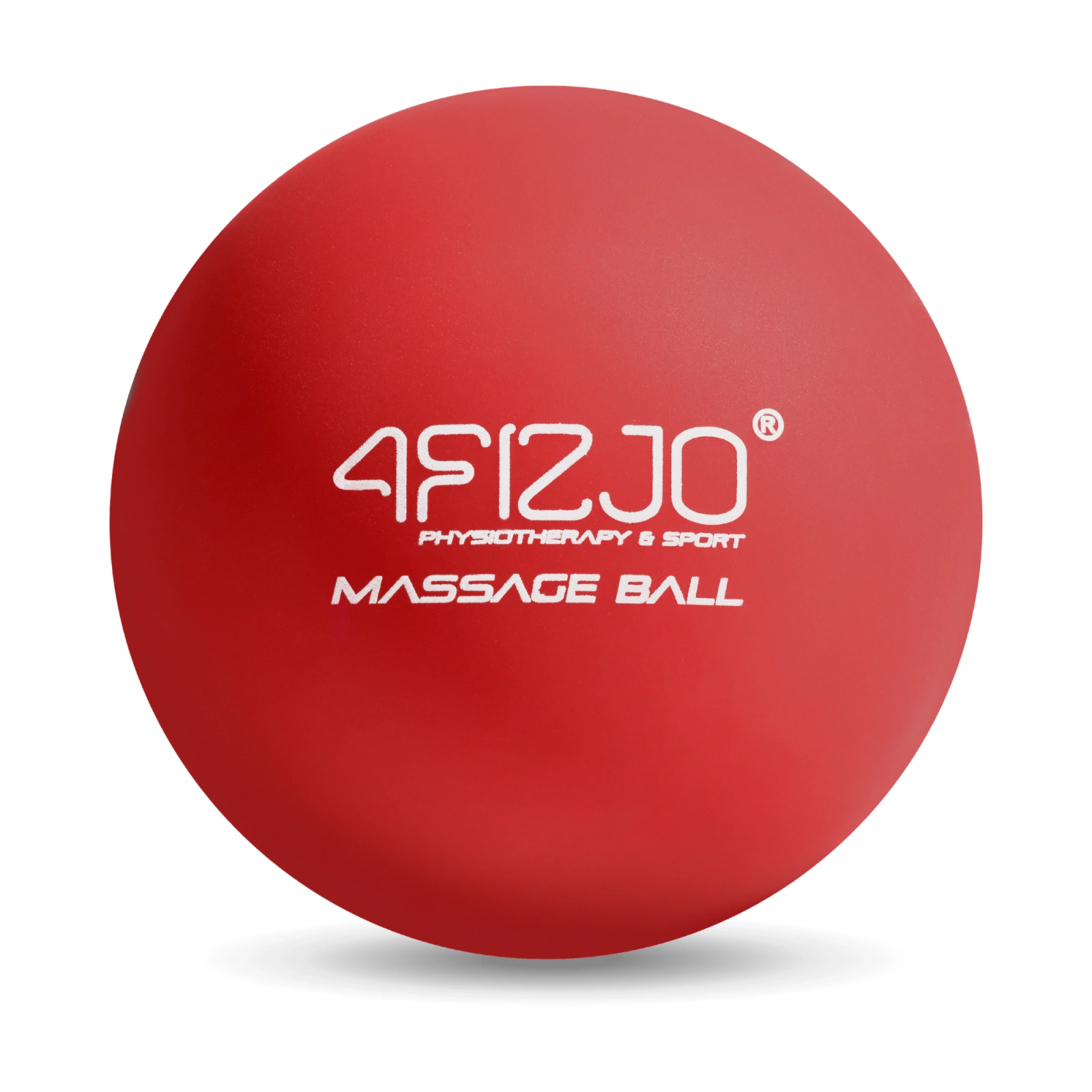 4FIZJO Hard Lacrosse Massage Ball for Trigger Point Release, Red