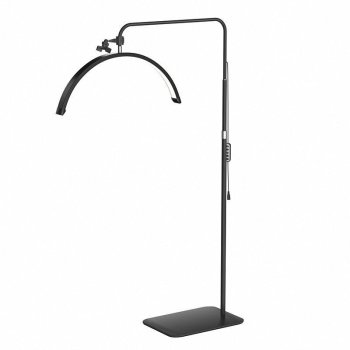 LED Half Moon Lamp 40W for Estheticians and Lash Techs, Black
