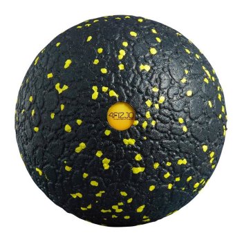 4FIZJO Massage Motion Ball for Physical Therapy, Muscle Relaxation, Rehabilitation - 12cm, Black/Yellow
