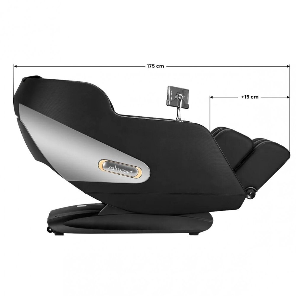 Sakura COMFORT Plus 806 Armchair for Relax with Massager Function, Black (0)