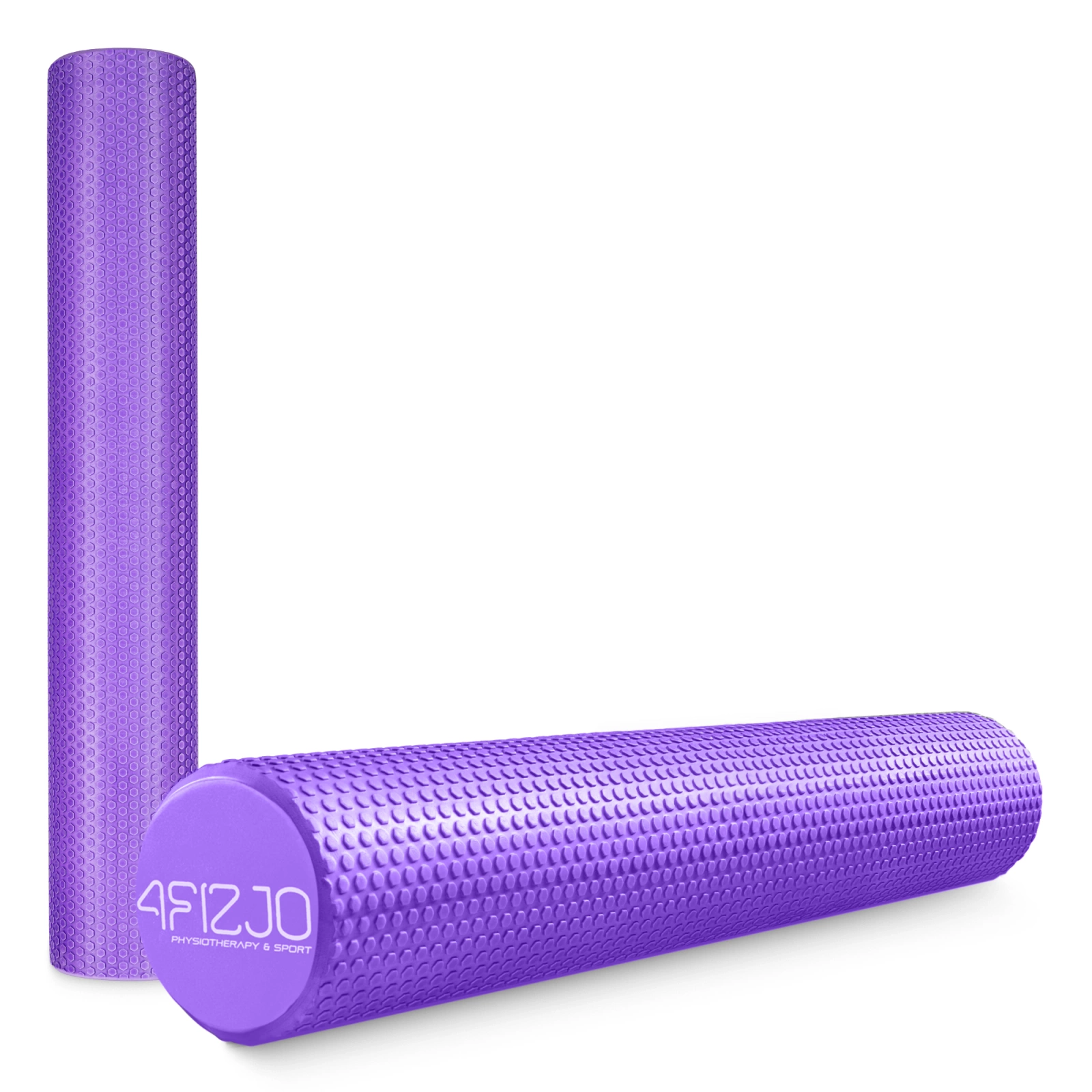 CARE+ Textured Foam Roller for Massage 90 cm, purple