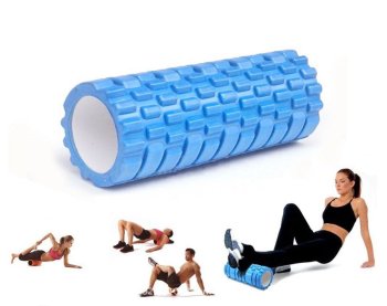 Massage Foam Roller for Fitness Yoga Pilates - 30x10cm, Light Blue
