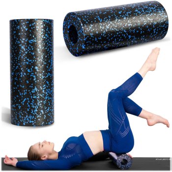 Neo-Sport Exercise Muscle Roller 33x14cm NS-954, Black-Blue