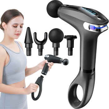 Back body leg massager power massage gun 4 tips