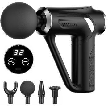 Back body leg massager power massage gun 4 tips