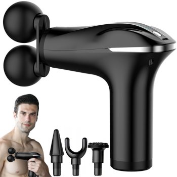 Back body leg massager power massage gun 4 tips