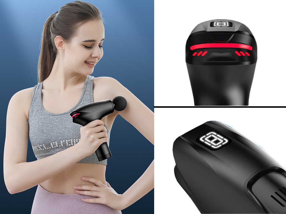Powerful Percussion Massage Gun for Deep Tissue Muscle Relief with 5 Heads (1)