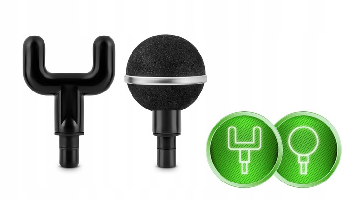 Body Massage Gun + 8 Noozles Neo-sport NS-500, Black (8)