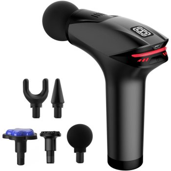 Powerful Percussion Massage Gun for Deep Tissue Muscle Relief with 5 Heads