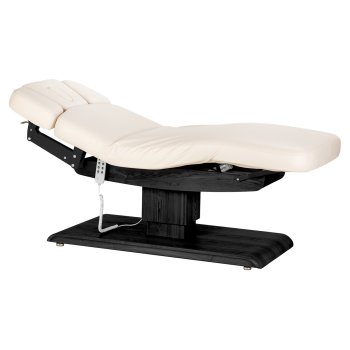 Electric SPA Bed Sillon Relax Massage Table, cream with black base