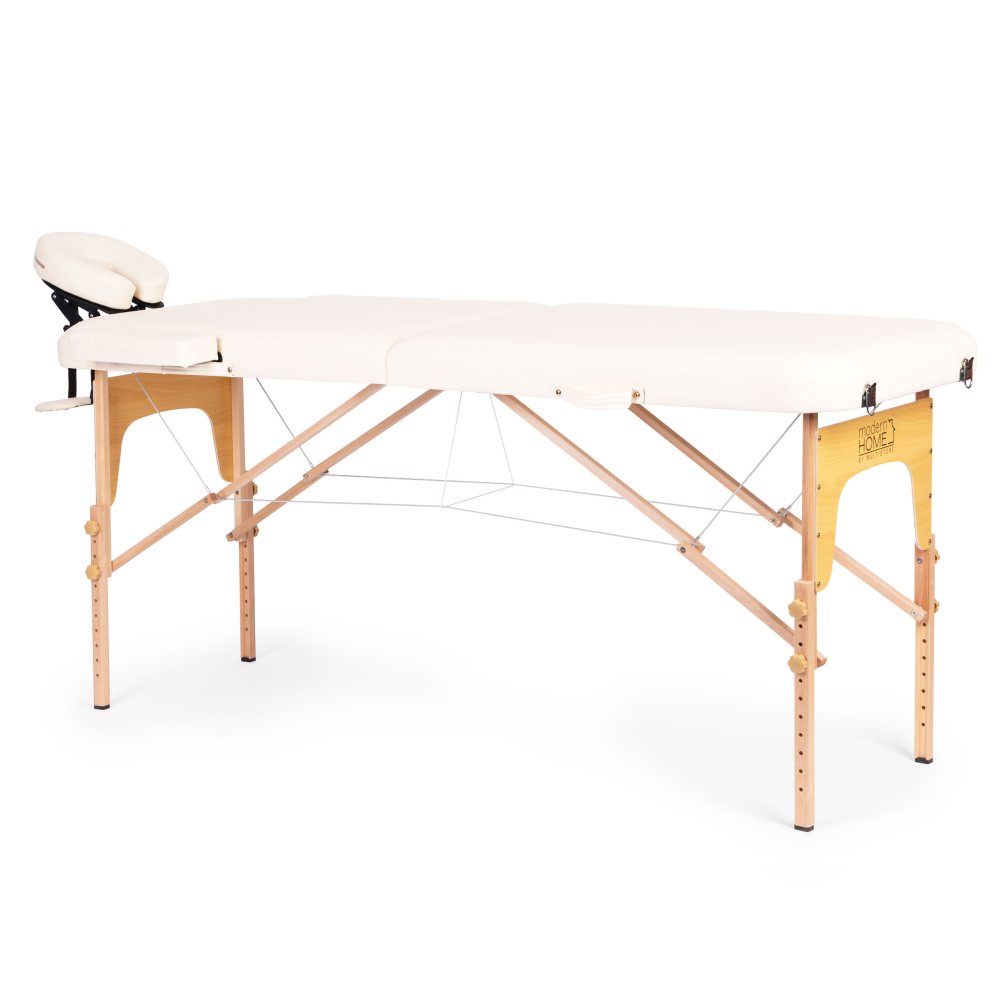 ModernHome 2-Section Wooden Portable Massage Table with Carrying Case (1)