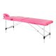 Balance Portable Massage Table Aluminum 2 Section Folding, Pink