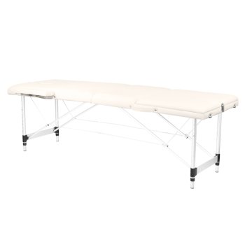 Folding Massage Table Aluminum Comfort Activ Fizjo 3 Segment Cream