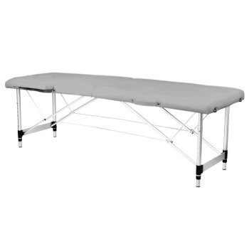 Folding Massage Table Aluminum Comfort Activ Fizjo 2 Segment Gray